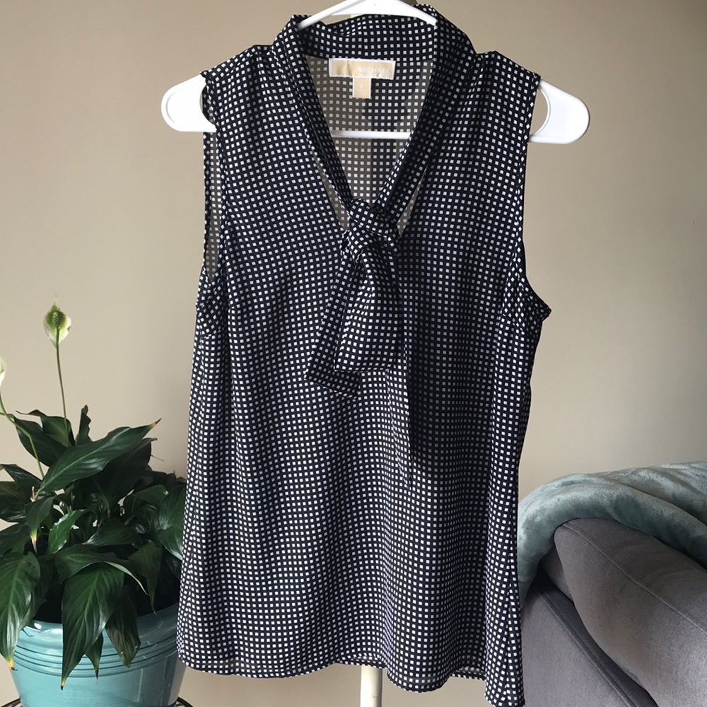 Michael Kors Front-Tie Blouse